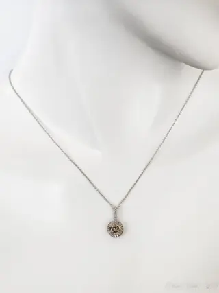 1.22 tcw Fancy and Pink Diamond Pendant - 14 karaat Witgoud - Hanger - ***Geen minimumprijs***