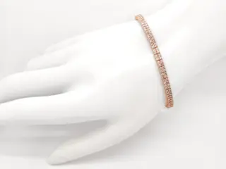 IGI Certified 2.86ct Pink Diamond Bracelet - 14 karaat Rosé goud - Armband - ***GEEN RESERVEPRIJS***
