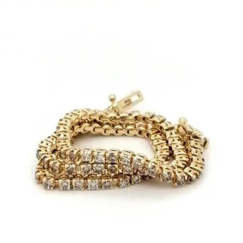 ***no reserve price* Geel goud - Tennis bracelet - 1.45 ct Diamant
