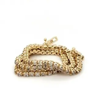 ***no reserve price* Geel goud - Tennis bracelet - 1.45 ct Diamant