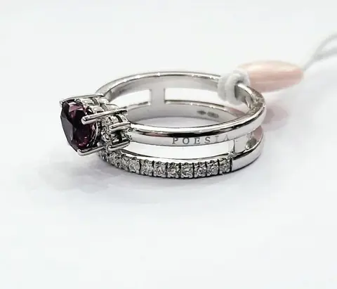 Crieri - 18 karaat Rosé goud - Ring - 0.32 ct - Robijnen