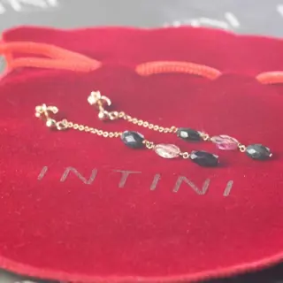 Intini Jewels - 18 karaat Geel goud, Goud, Rosé goud, Witgoud - Oorbellen - 7.00 ct Toermalijn