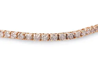 2.25 Carat Fancy Color Diamond Tennis Riviera - 14 karaat Rosé goud - Armband - GEEN RESERVE