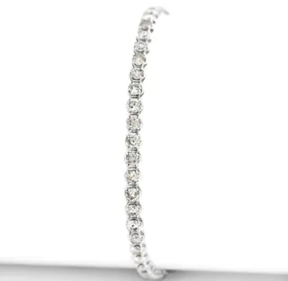 5.00 tcw Diamond Bracelet - 18 karaat Witgoud - Armband - 5.00 ct Diamant - Geen minimumprijs