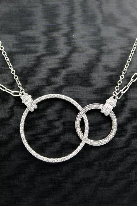 Piaget - 18 karaat Witgoud - Halsketting - Diamanten