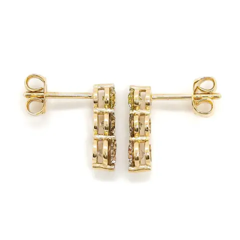 1.50ct Fancy Diamond Earrings - 14 karaat Geel goud - Oorbellen - ***GEEN RESERVEPRIJS***