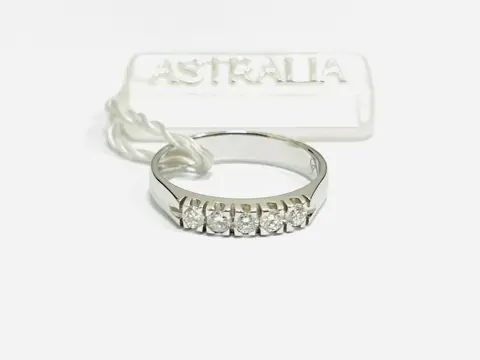 Astralia - 18 karaat Witgoud - Ring - 0.45 ct Diamant