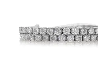 4.43 Carat Diamond Tennis Riviera - 14 karaat Witgoud - Armband - GEEN RESERVE