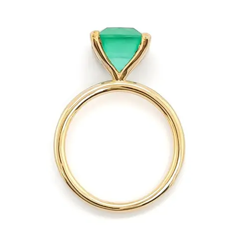 IGI Certified 3.50ct Emerald Ring - 14 karaat Geel goud - Ring - ***Geen minimumprijs***