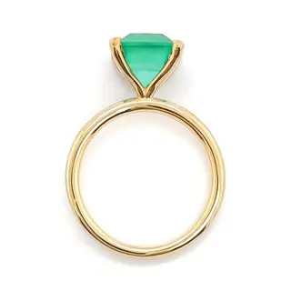 IGI Certified 3.50ct Emerald Ring - 14 karaat Geel goud - Ring - ***Geen minimumprijs***