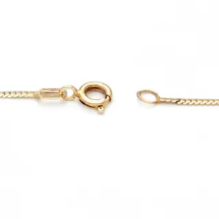 No reserve - 14 karaat Goud - Collier met hanger - 0.01 ct Diamant