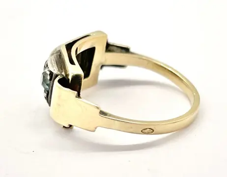 "NO RESERVE PRICE" Vers 1930 - 18 karaat Geel goud - Ring