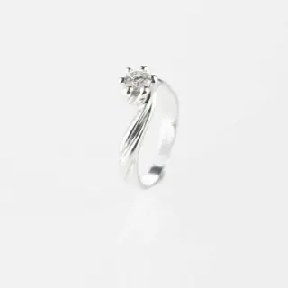 Intini Jewels - 18 karaat Goud, Witgoud - Ring - 0.48 ct Diamant