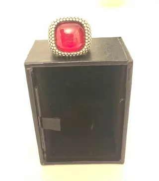 Zilver - Ring Robijn