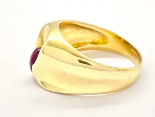 NO RESERVE PRICE - 18 karaat Geel goud - Ring - 0.50 ct Robijn