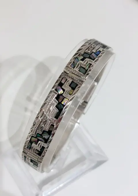 925 Zilver - Armband - Mexico - Handgemaakt - Parelmoer