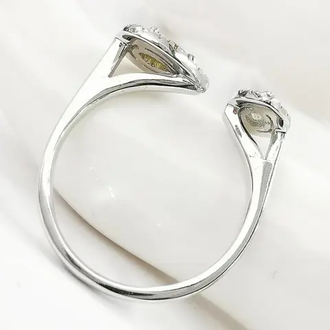 0.40 ct vs fancy greenish yellow & 0.26 ct & 0.26 vs fancy pink diamonds designer ring - 14 karaat Witgoud - Ring Diamant - Diamanten, AIG gecertificeerd zonder reserve