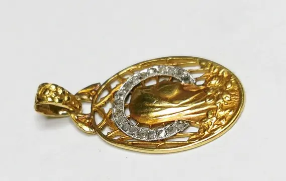 Mazzoni - 18 karaat Goud - Hanger - Diamanten