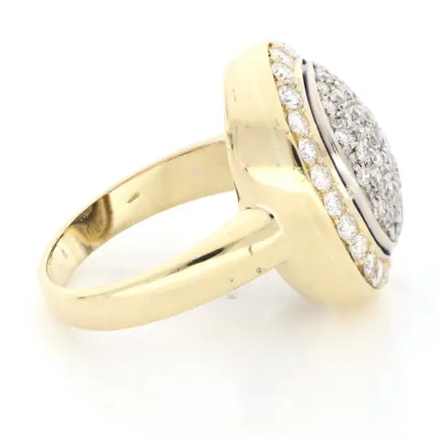 " No Reserve Price " - 18 karaat Geel goud - Ring - 1.40 ct Diamant