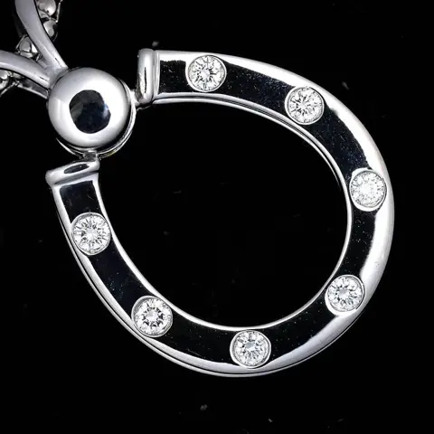 Waltham Witgoud - Halsketting Diamant