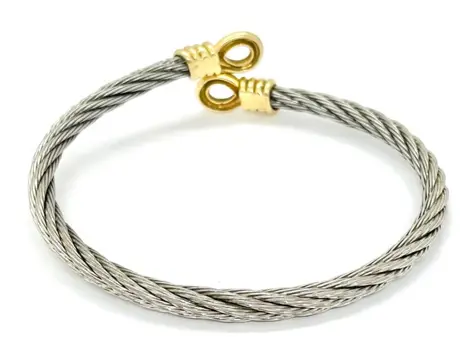 Fred Paris - Force 10 - "NO RESERVE PRICE" - 18 karaat Geel goud, Staal - Armband