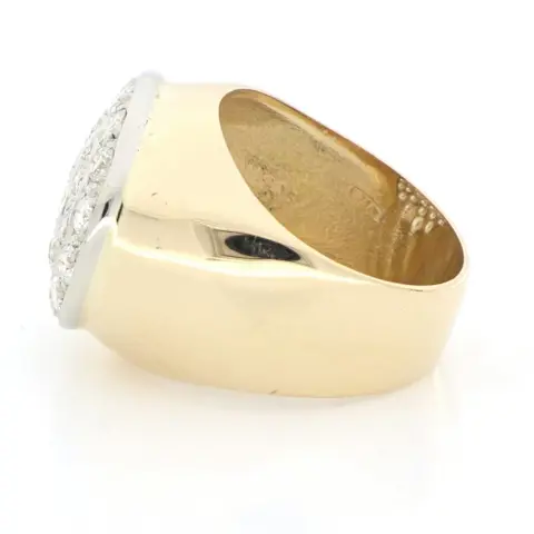 '' No Reserve Price '' - 18 karaat Geel goud, Witgoud - Ring - 1.82 ct Diamanten