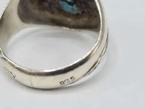 'Navajo' - 925 Zilver - Ring Turquoise