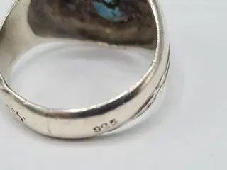 'Navajo' - 925 Zilver - Ring Turquoise