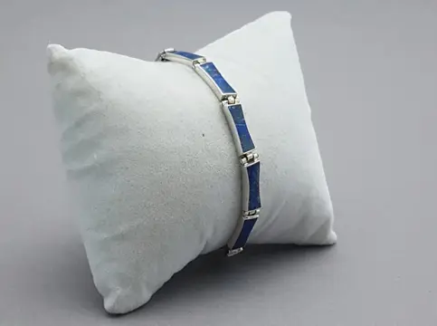 Vintage, Lapis Lazuli - 950 Zilver - Armband