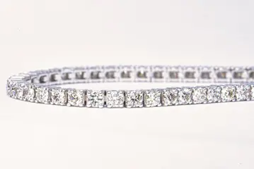 4.80 ct IGI - 14 karaat Witgoud - Armband - 4.80 ct Diamant - Diamanten, Geen minimumprijs