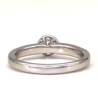 Re Carlo - 18 karaat Witgoud - Ring - 0.18 ct Diamant