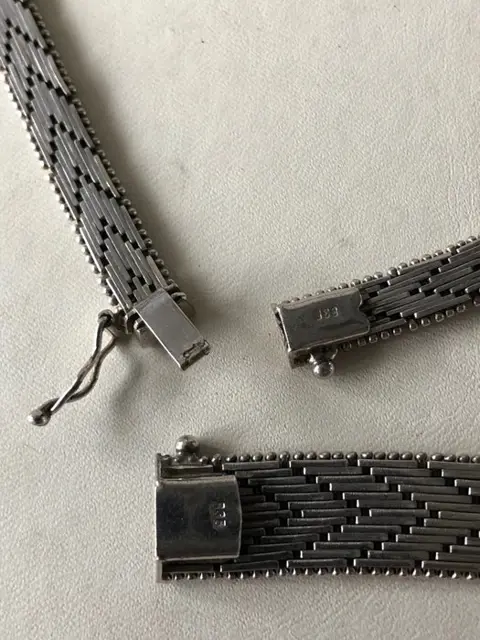 Tricolor - 835 Zilver - Armband, Halsketting, Set