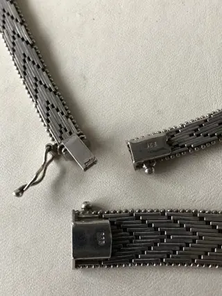 Tricolor - 835 Zilver - Armband, Halsketting, Set