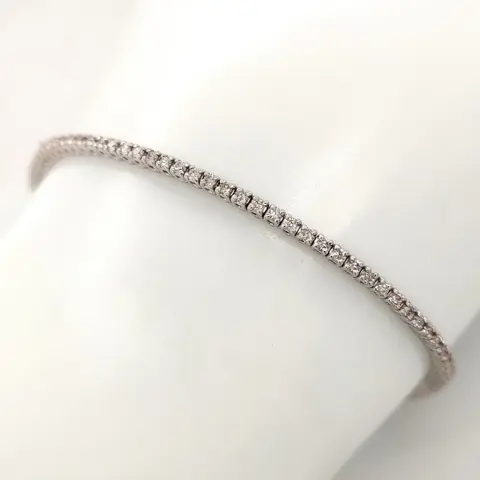 IGI Certified 1.20ct Pink Diamond Bracelet - 14 karaat Witgoud - Armband - ***GEEN RESERVEPRIJS***