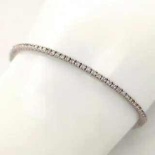 IGI Certified 1.20ct Pink Diamond Bracelet - 14 karaat Witgoud - Armband - ***GEEN RESERVEPRIJS***
