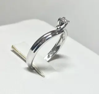 Bliss - 18 karaat Witgoud - Ring - 0.10 ct Diamant