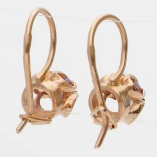No Reserve - 14 karaat Rosé goud - Oorbellen - 2.54 ct - Korund