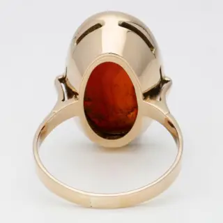 9 kt. Goud - Ring - 7.93 ct. Agaat