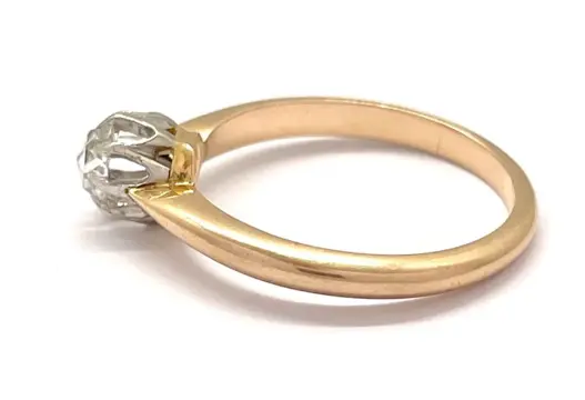 "NO RESERVE PRICE" - 18 karaat Rosé goud - Ring - Diamant van 0,40 ct