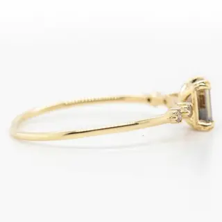 No Reserve Price - 0.56 tcw - 14 karaat Geel goud - Ring Diamant