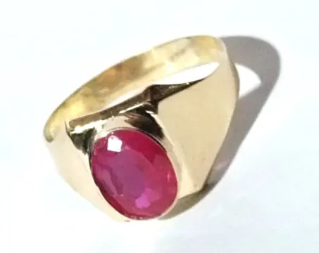 18 karaat Geel goud - Ring - 1.60 ct Robijn