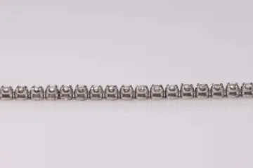 No Reserve Price - AIG Lab Report 66 Natural Diamond Tennis Bracelet F-K Color SI1-I1 Clarity - 14 karaat Witgoud - Armband - 1.00 ct Diamant