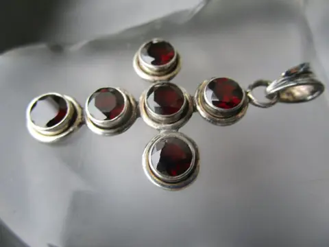 925 Zilver - Hanger - Granaatstenen