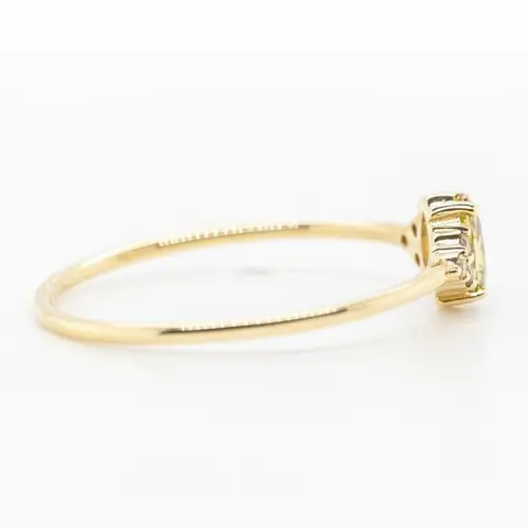 No Reserve Price - 0.36 tcw - 14 karaat Geel goud - Ring Diamant