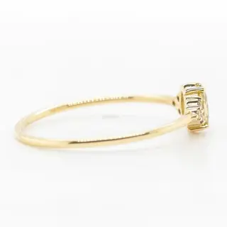 No Reserve Price - 0.36 tcw - 14 karaat Geel goud - Ring Diamant