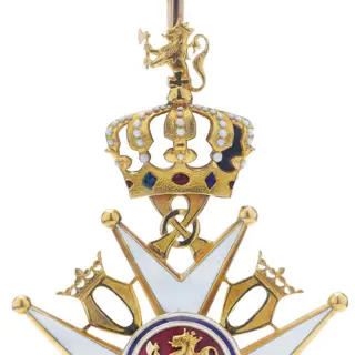 Royal Norwegian Order of Saint Olav. - 18 karaat Geel goud - Hanger