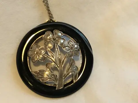 925 Zilver - Halsketting, Hanger Onyx