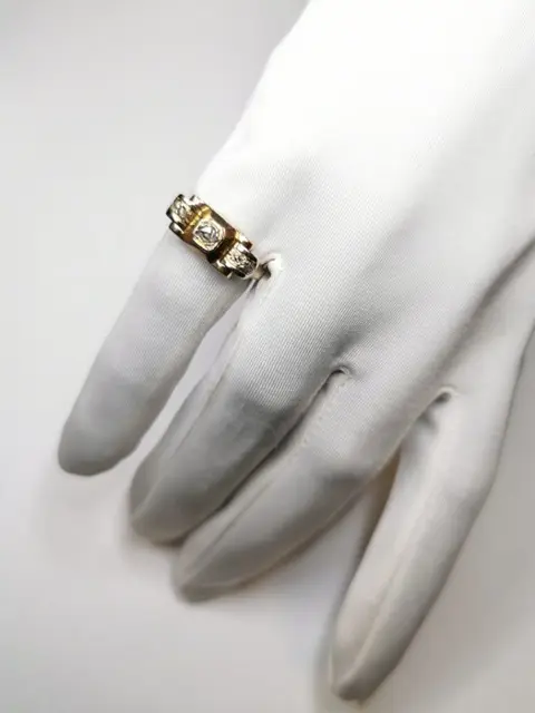 18 karaat Goud - Ring - 0.10 ct Diamant - Diamanten