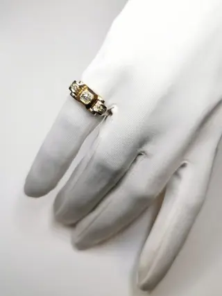 18 karaat Goud - Ring - 0.10 ct Diamant - Diamanten