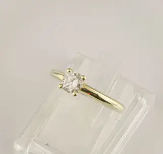 14 karaat Geel goud, Goud - Ring - 0.68 ct Diamant